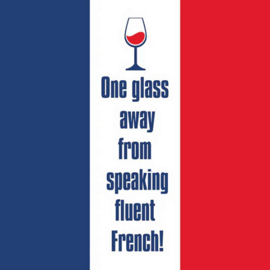 One Glass Away Cocktail Napkins