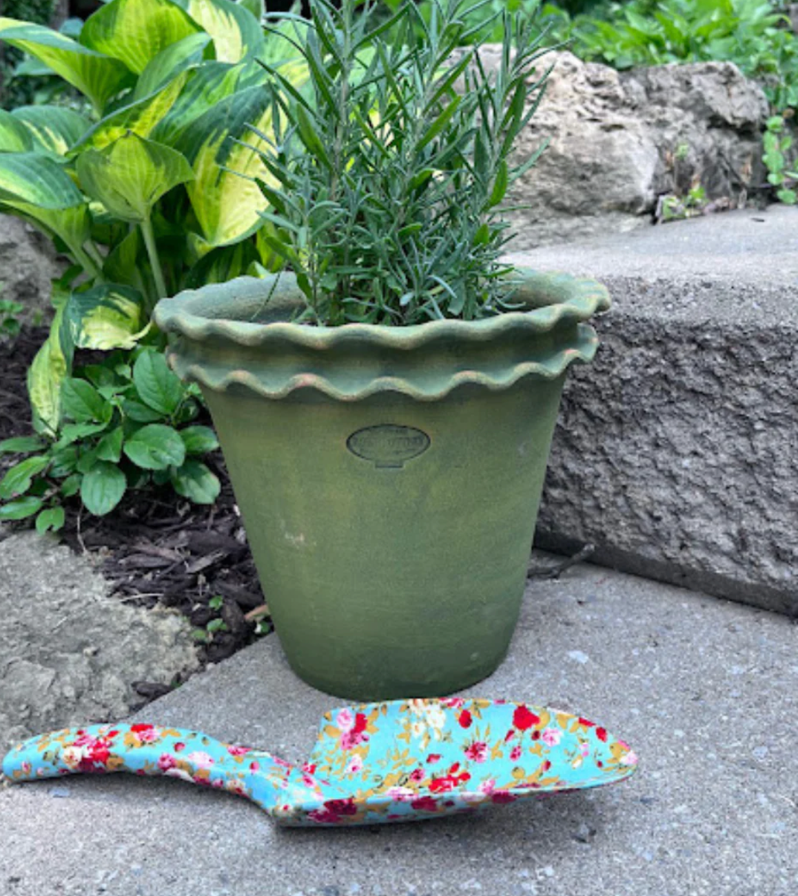 Galena Garden Pot #6 - Gray