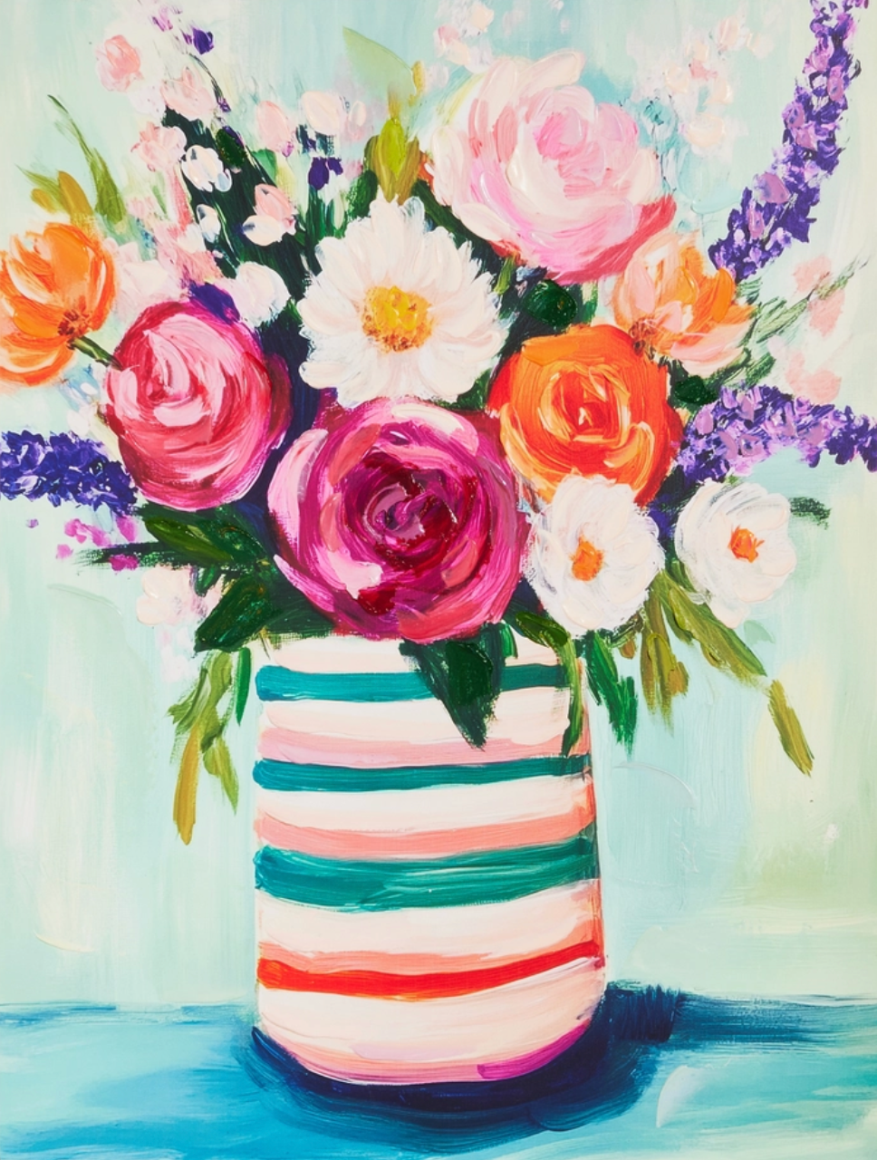 23.5" Spring Bouquet Wall Art
