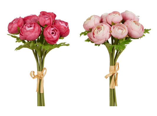 11" Soft Touch Ranunculus Bundle (2 Colors)