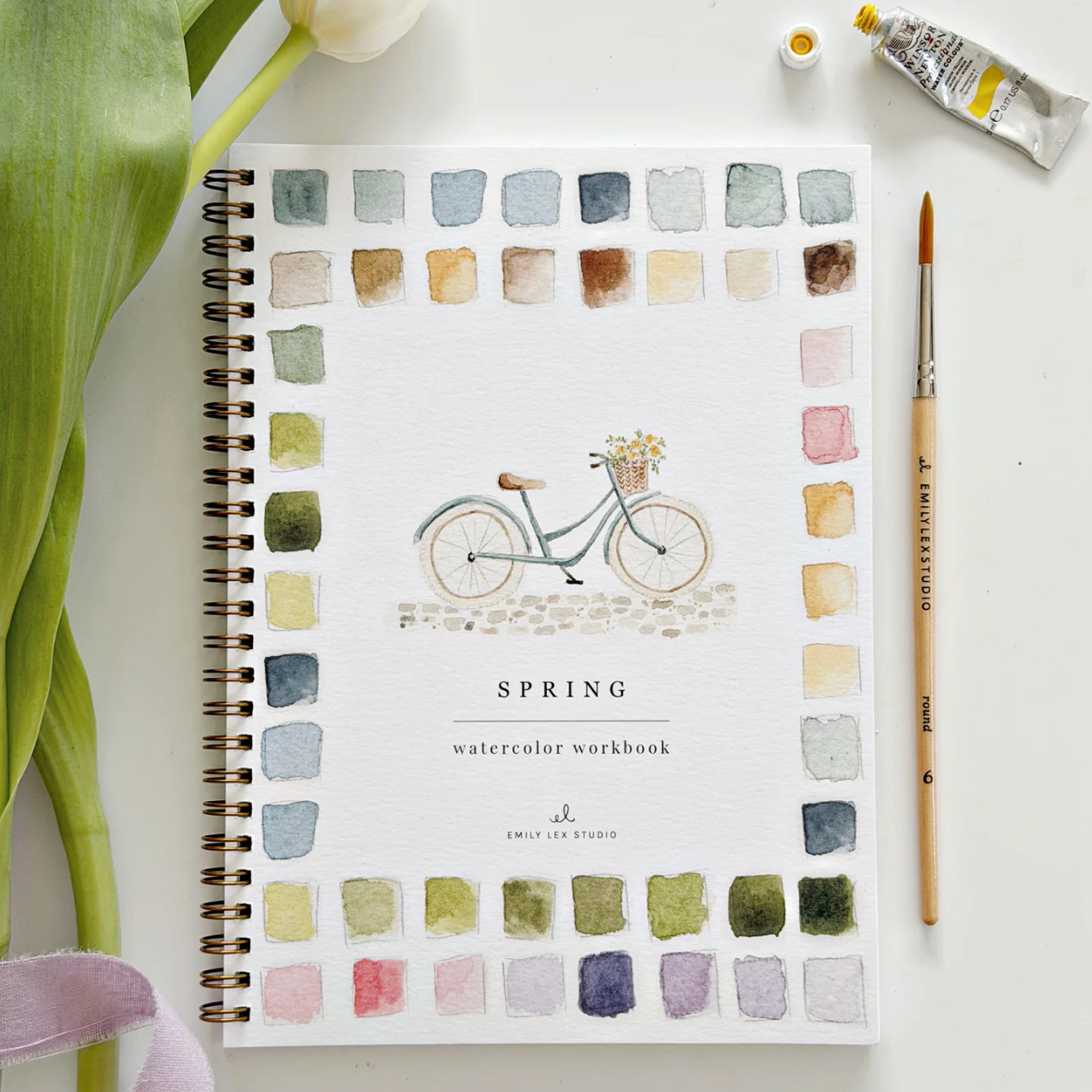 Spring Watercolor Workbook by Emily Lex Studio