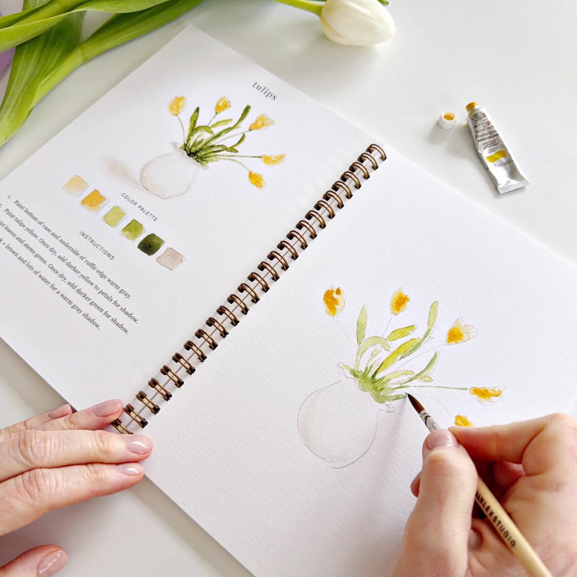 Spring Watercolor Workbook by Emily Lex Studio
