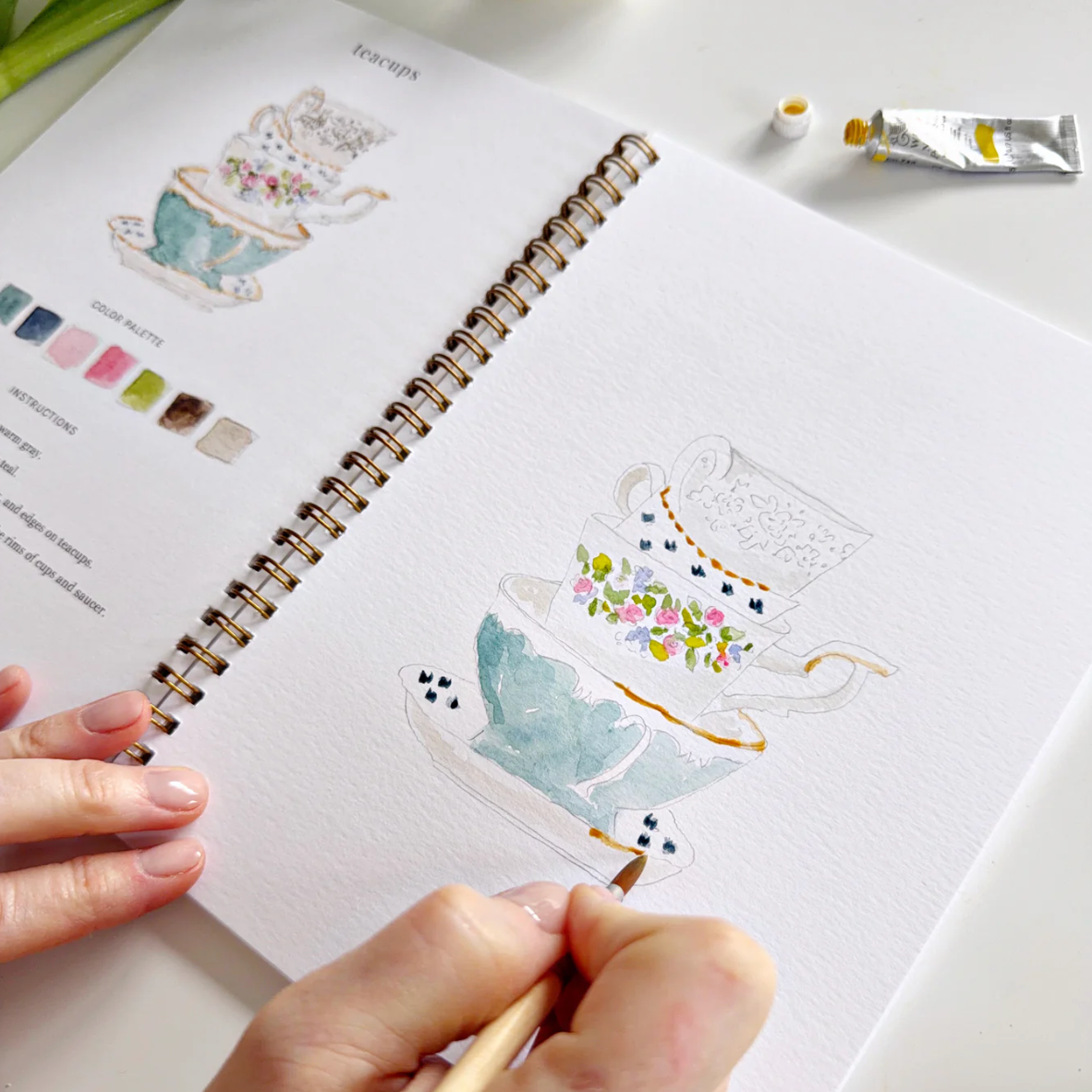 Spring Watercolor Workbook by Emily Lex Studio