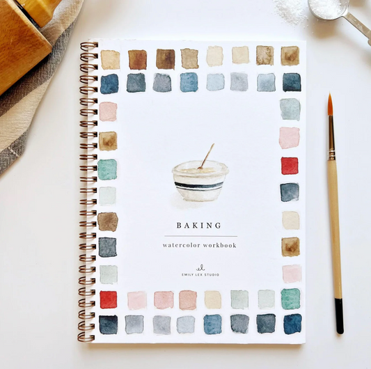 Baking Watercolor Workbook by Emily Lex Studio