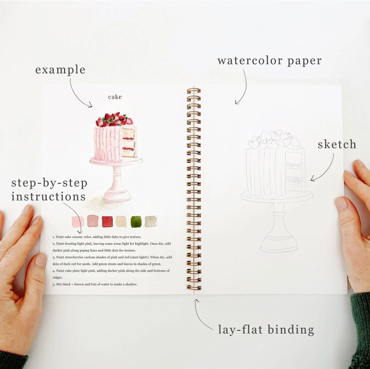 Baking Watercolor Workbook by Emily Lex Studio
