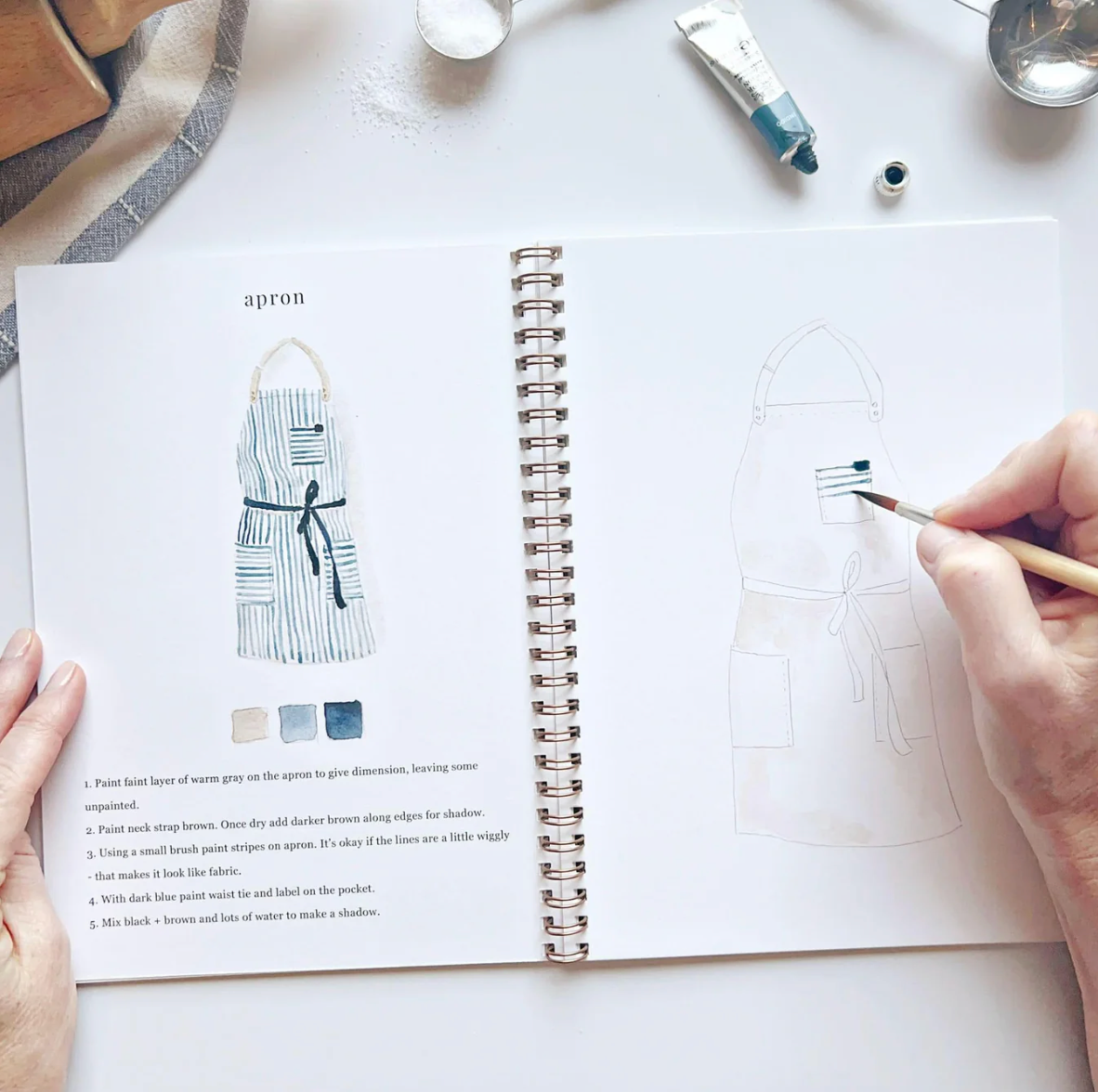 Baking Watercolor Workbook by Emily Lex Studio