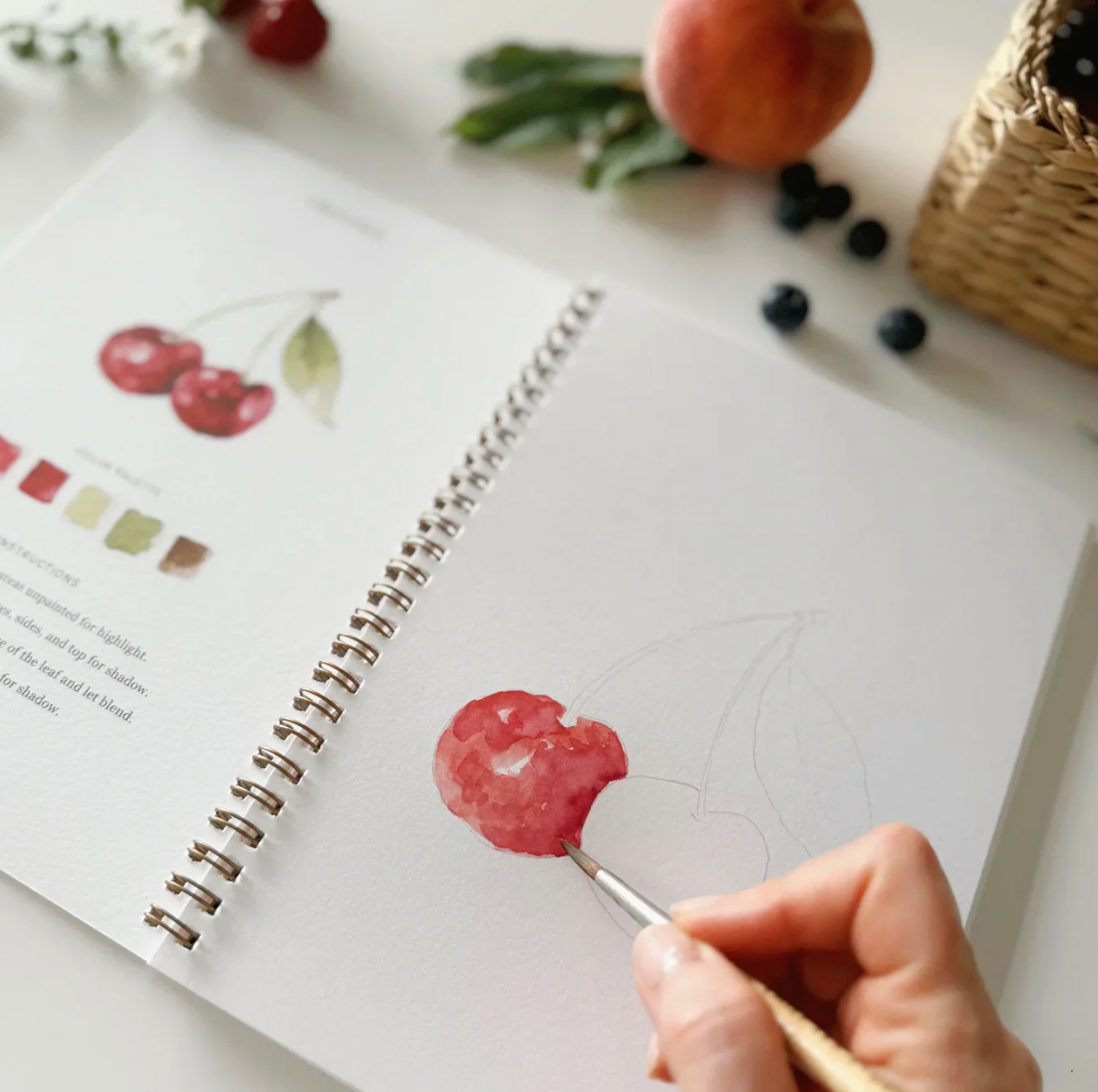 Fruit Watercolor Workbook by Emily Lex Studio
