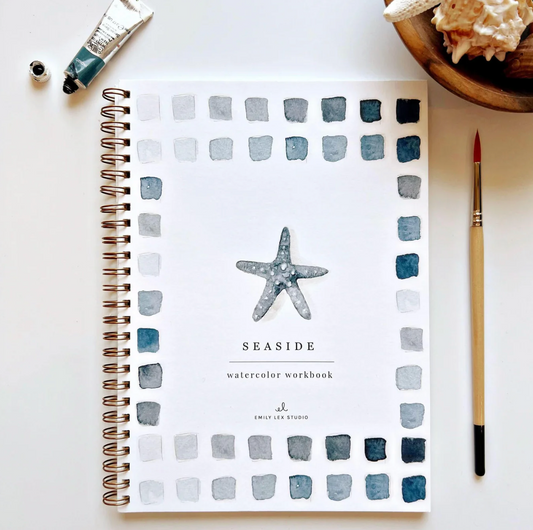 Seaside Watercolor Workbook by Emily Lex Studio