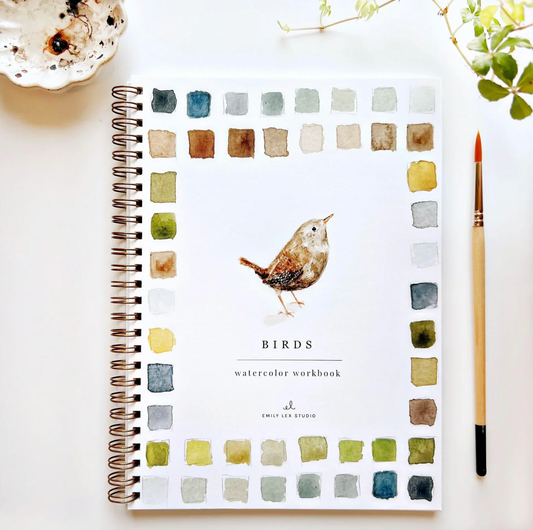 Birds Watercolor Workbook by Emily Lex Studio