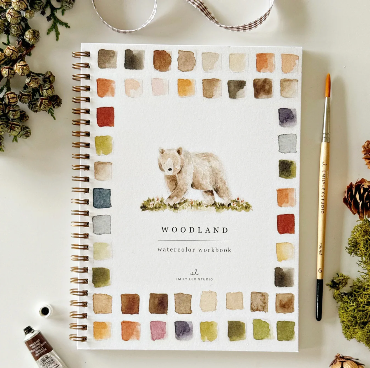 Woodland Watercolor Workbook by Emily Lex Studio