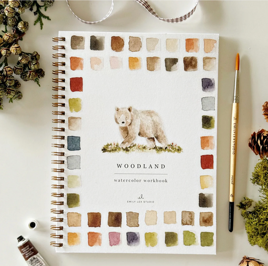 Woodland Watercolor Workbook by Emily Lex Studio