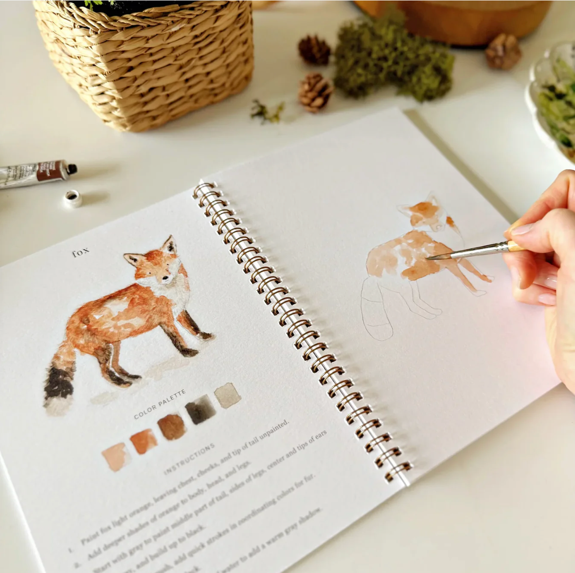 Woodland Watercolor Workbook by Emily Lex Studio