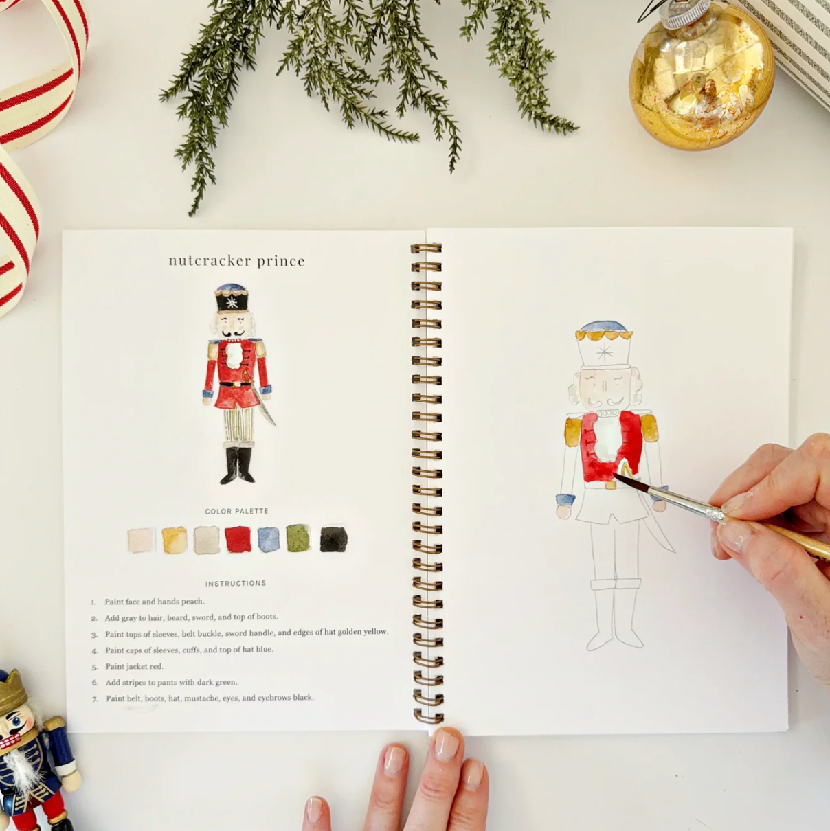 Nutcracker Watercolor Workbook by Emily Lex Studio