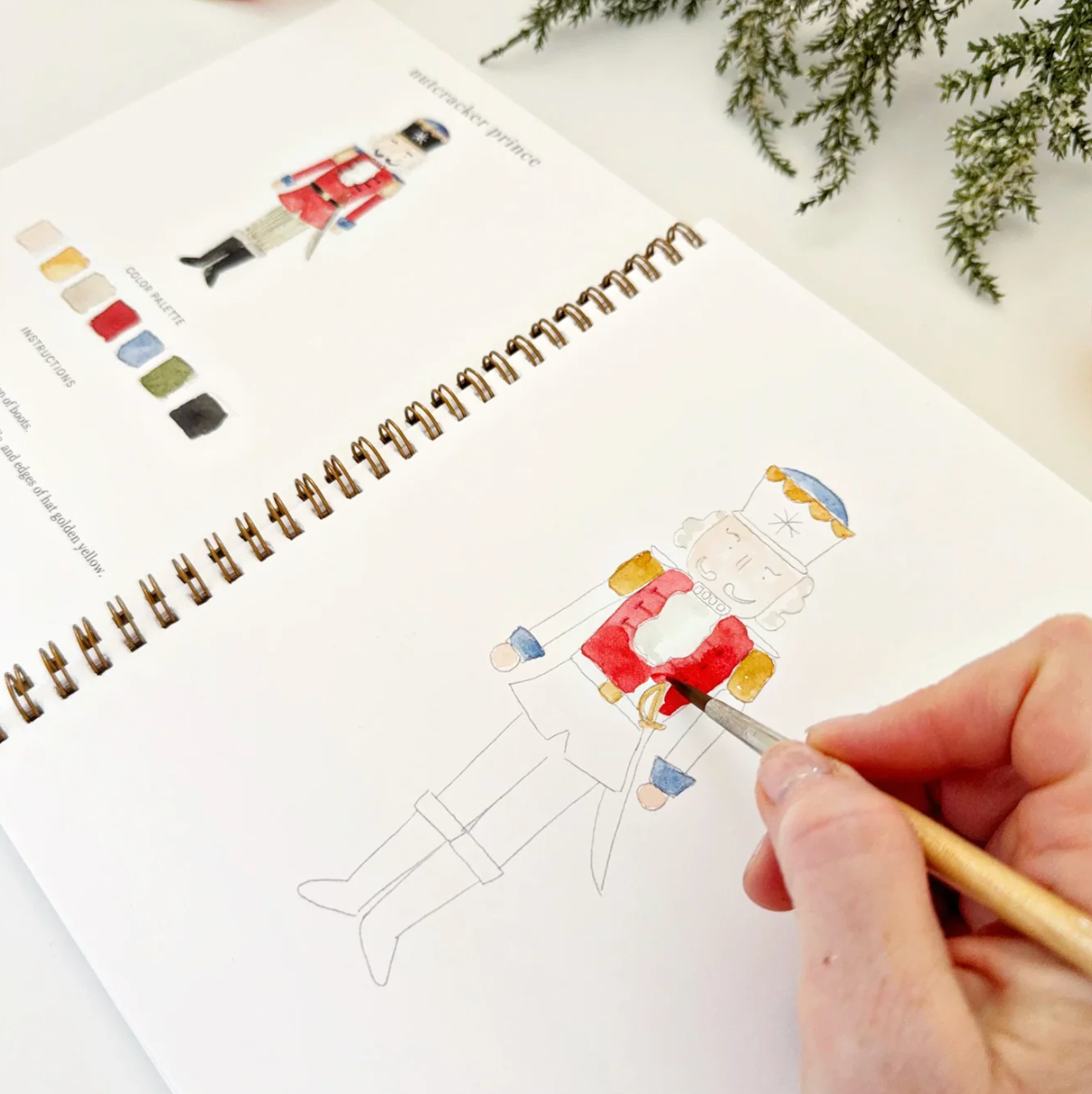 Nutcracker Watercolor Workbook by Emily Lex Studio