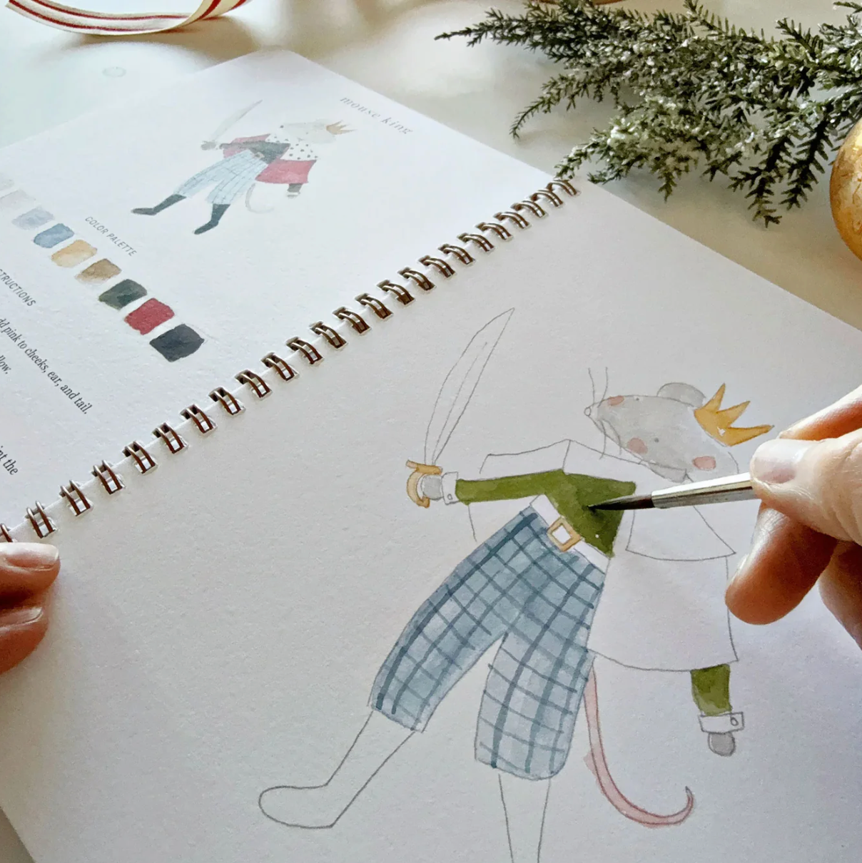 Nutcracker Watercolor Workbook by Emily Lex Studio