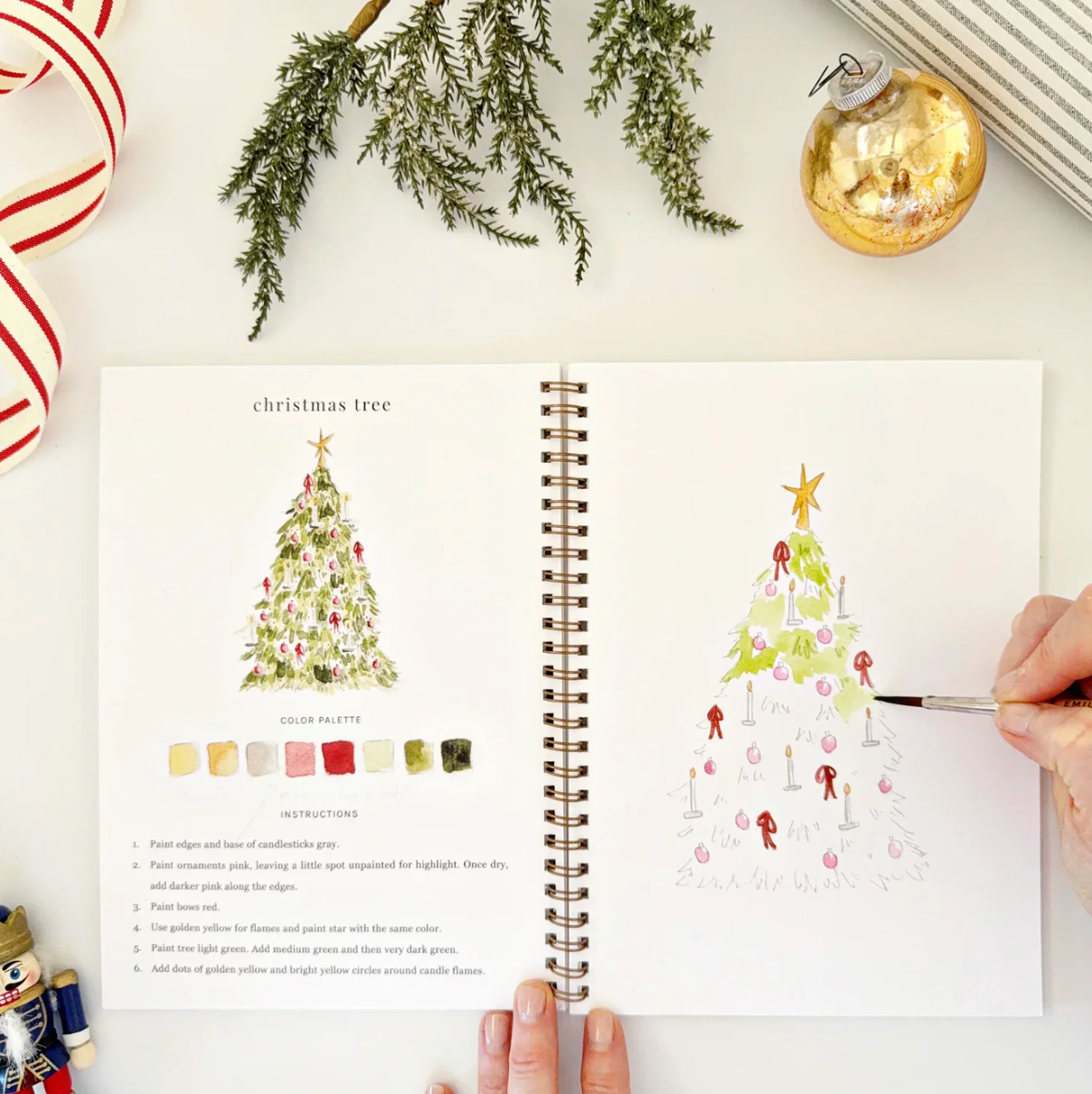 Nutcracker Watercolor Workbook by Emily Lex Studio