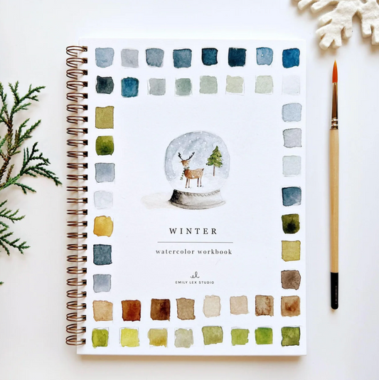 Winter Watercolor Workbook by Emily Lex Studio
