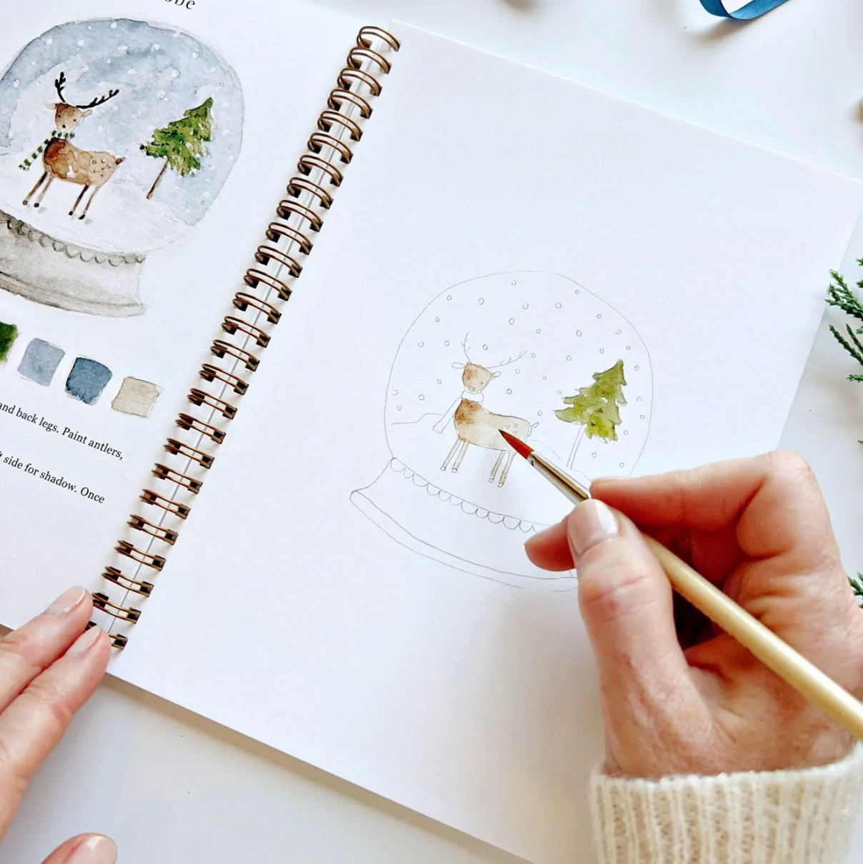 Winter Watercolor Workbook by Emily Lex Studio