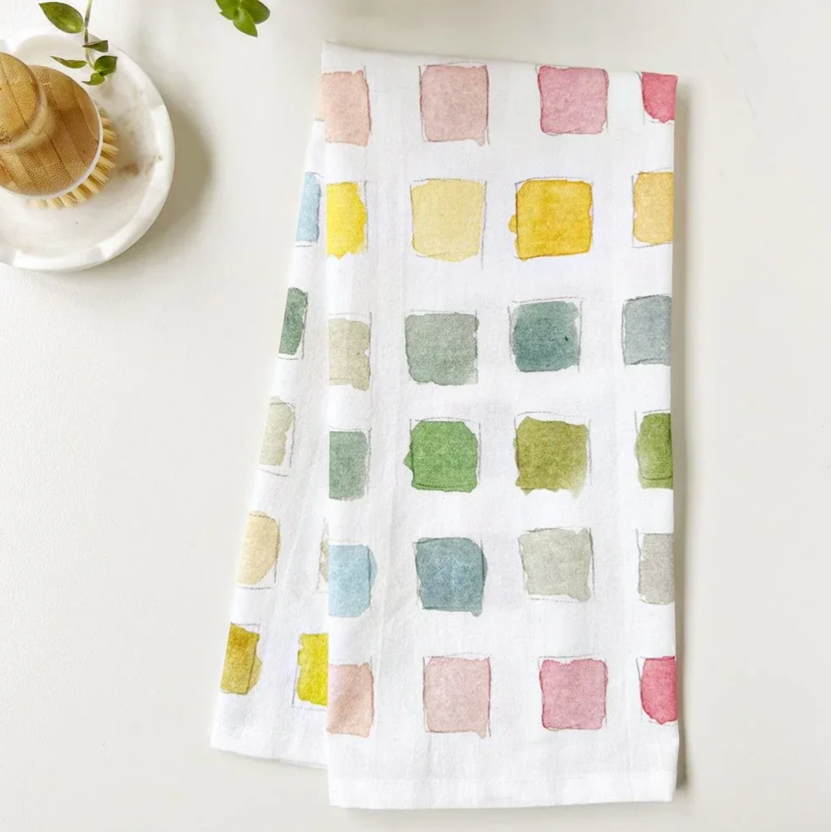 Paint Swatch Cotton Tea Towel by Emily Lex Studio