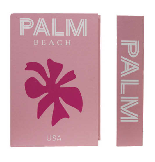 "Palm" Canvas Book Storage Boxes (3 Sizes/Styles)