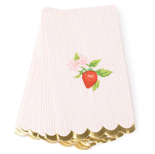 Botanical Berry Paper Guest Towels