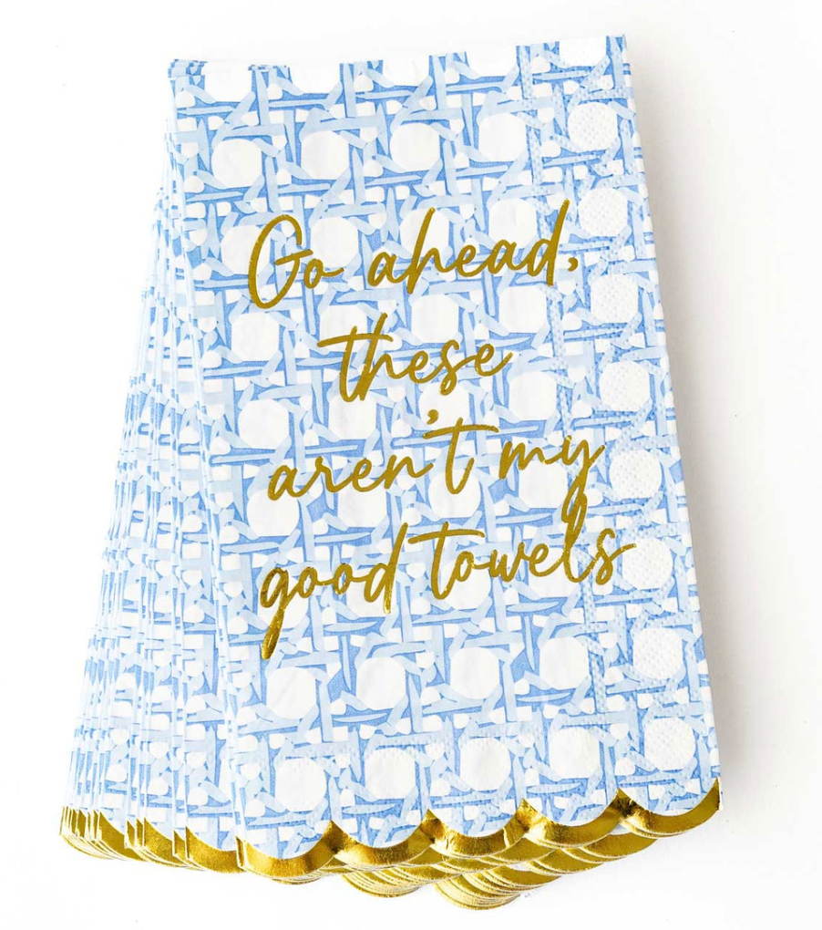 Blue Cane Paper Guest Towels