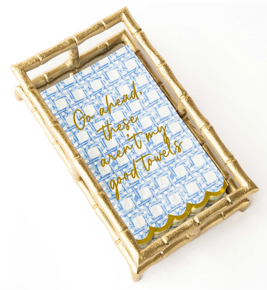 Blue Cane Paper Guest Towels