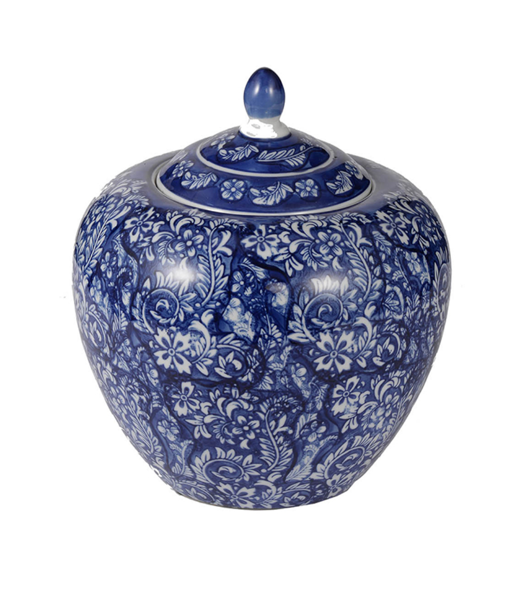Porcelain Blue & White Ginger Jar
