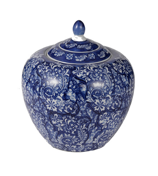 Porcelain Blue & White Ginger Jar