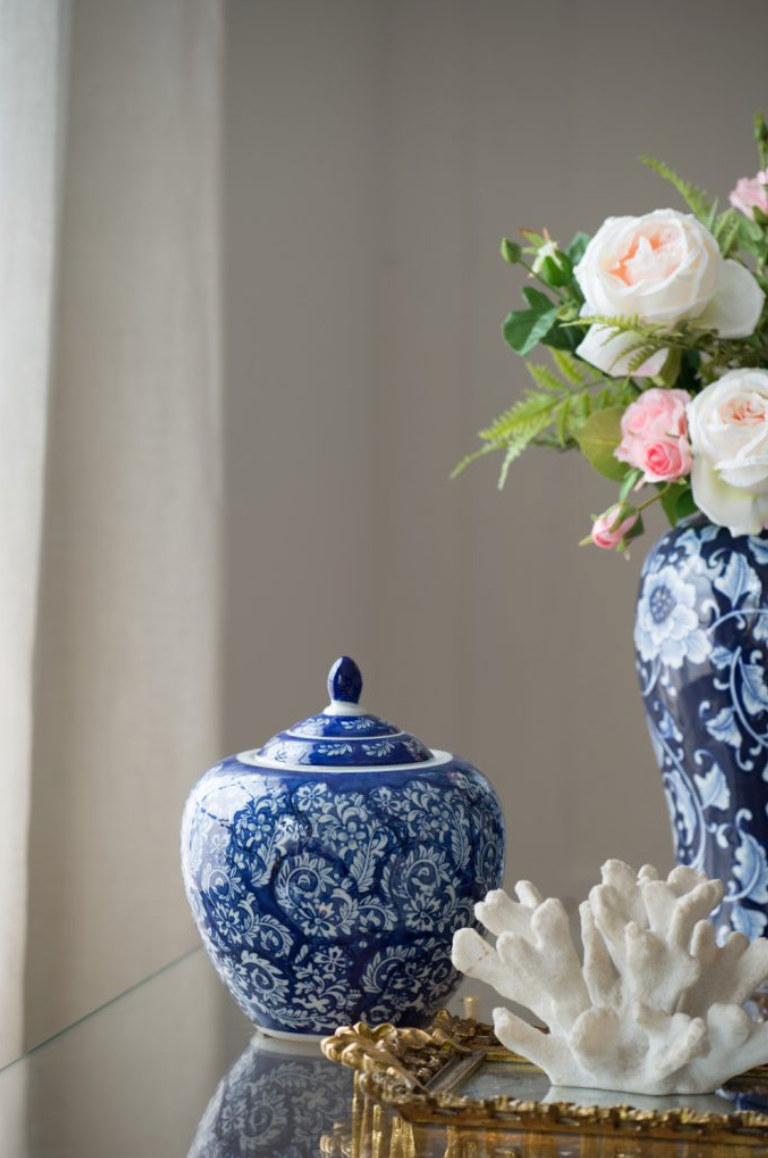 Porcelain Blue & White Ginger Jar
