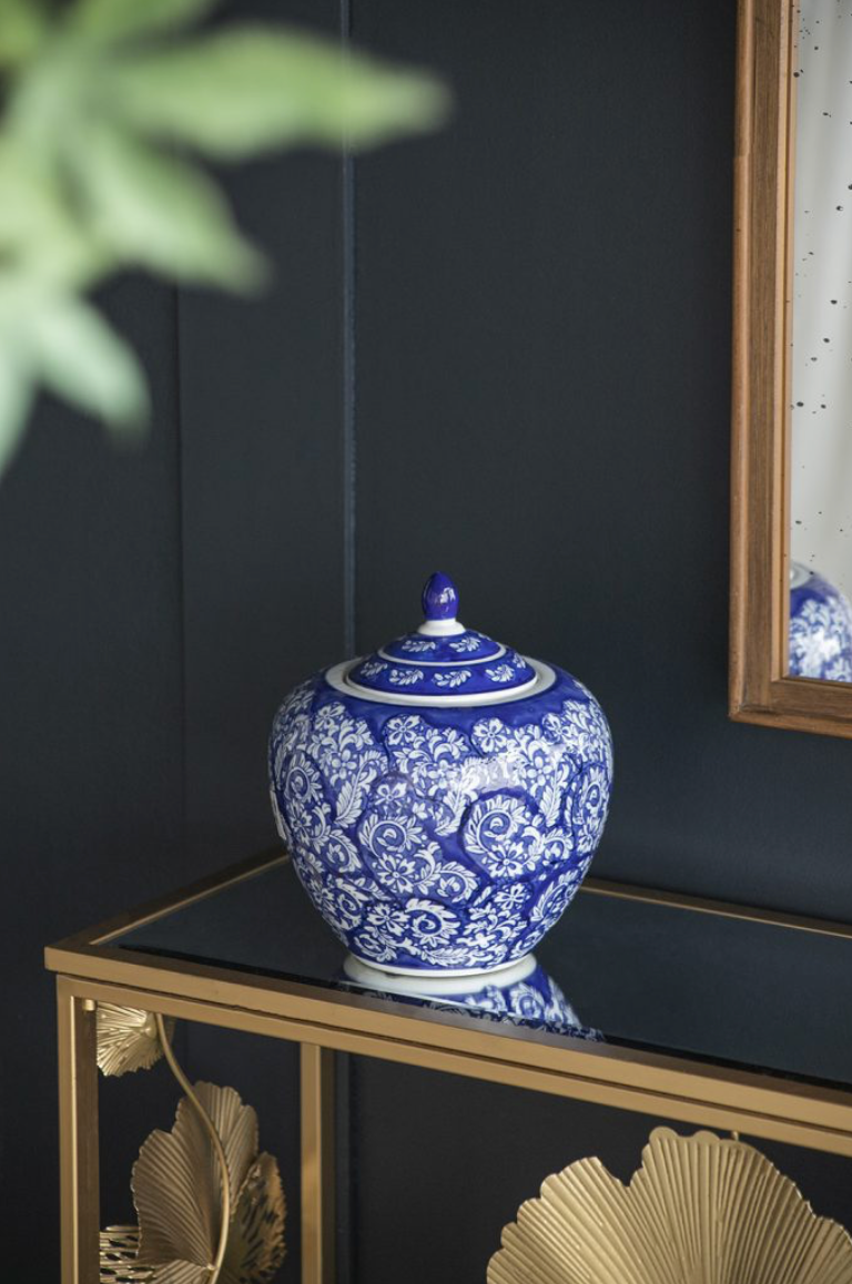 Porcelain Blue & White Ginger Jar