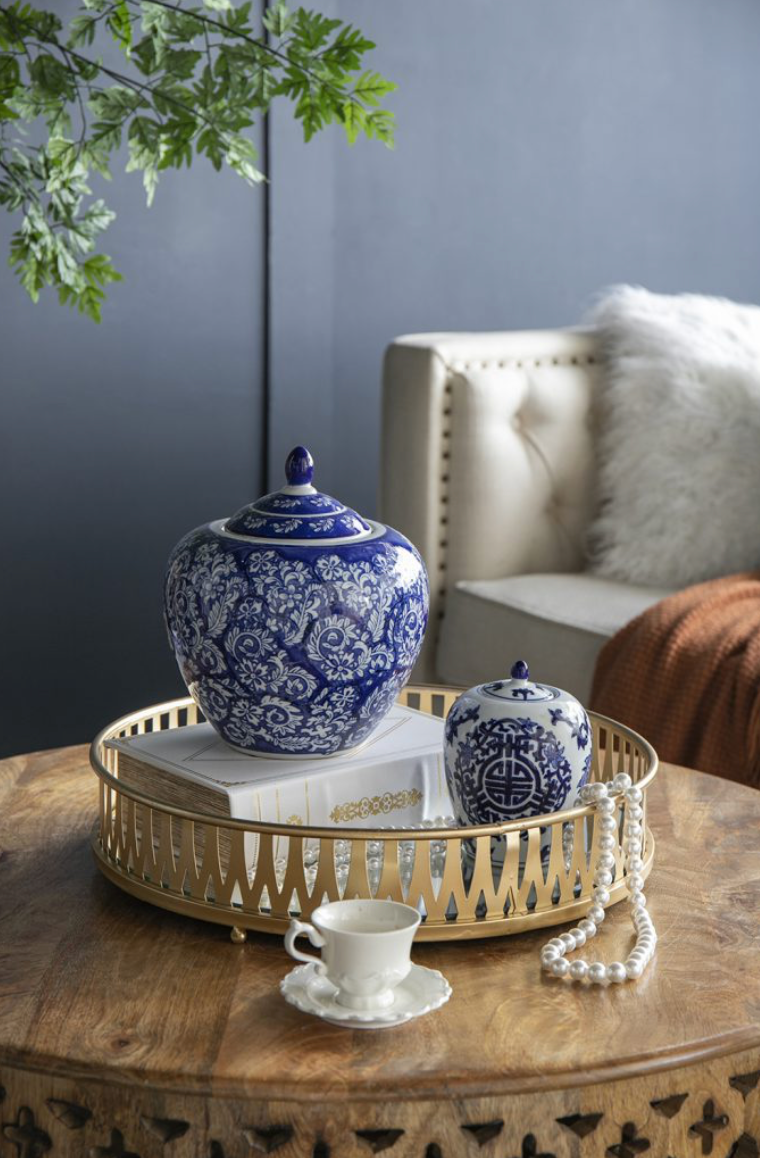 Porcelain Blue & White Ginger Jar
