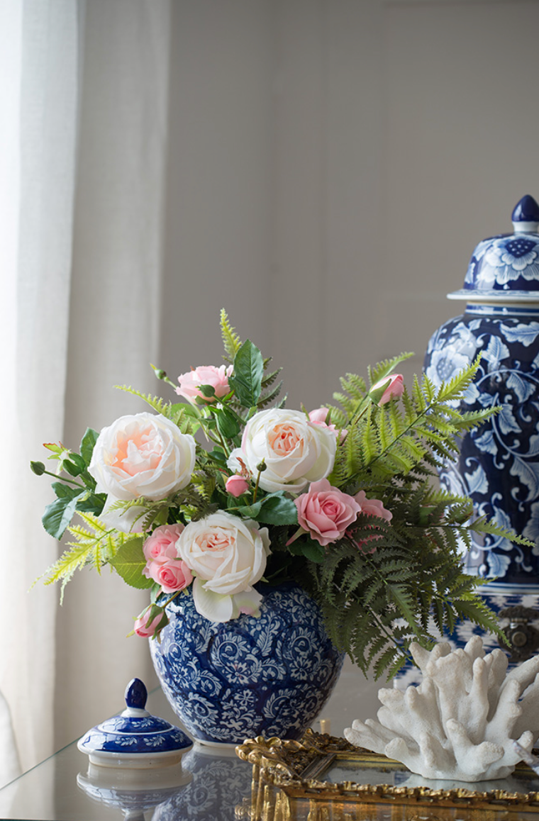 Porcelain Blue & White Ginger Jar