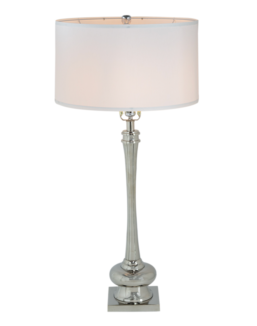 Contemporary Silver Table Lamp