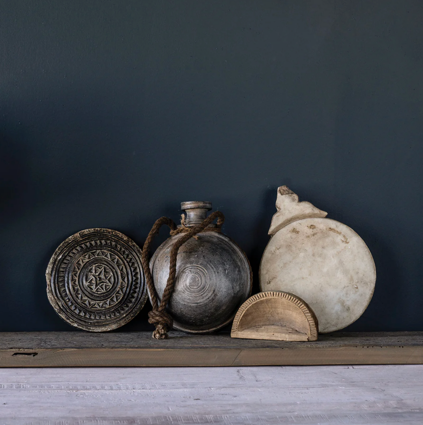 Vintage Marble Chapati Board