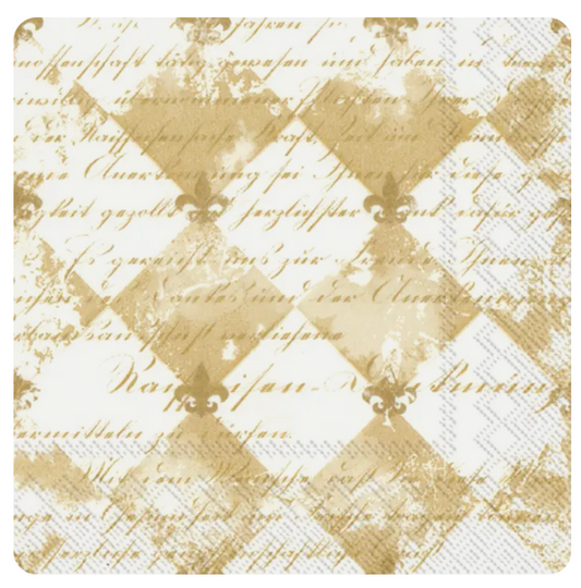 Fleur De Lis Cocktail Napkins (20 pk)
