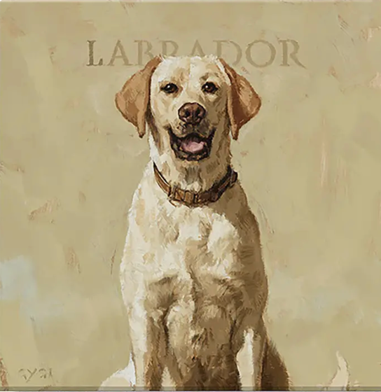 Labrador Giclee Wall Art 9x9"