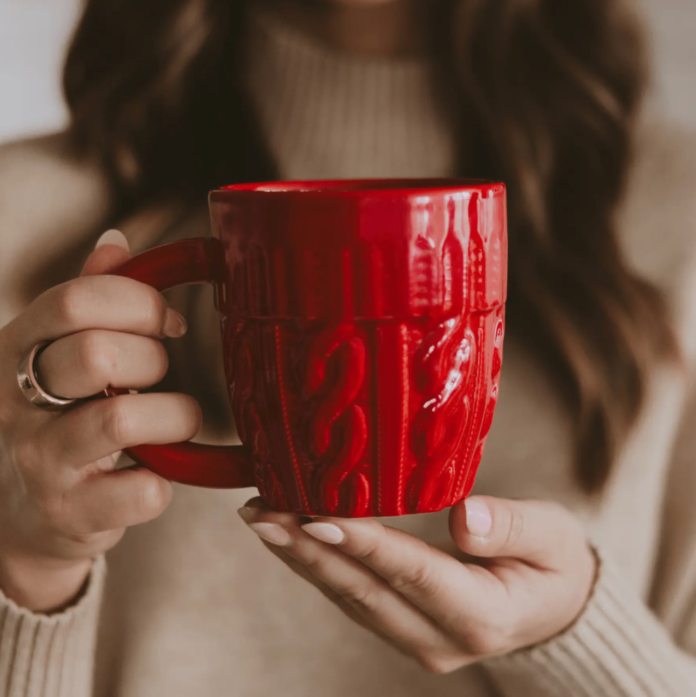 Red Sweater Coffee Mug 18 oz