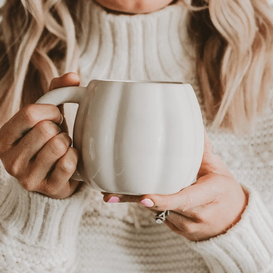 Cream Pumpkin Coffee Mug 19 oz
