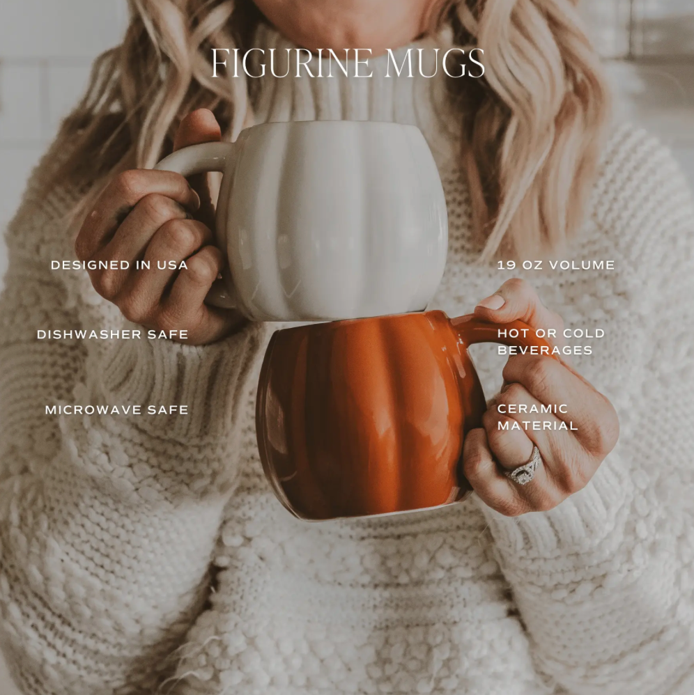 Cream Pumpkin Coffee Mug 19 oz