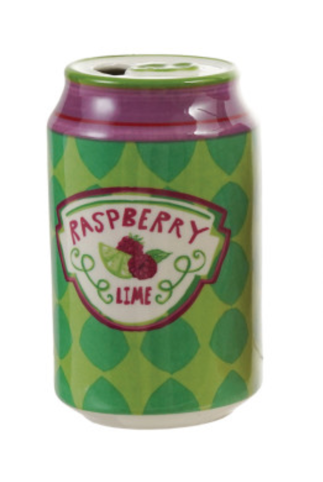 Hand-Painted Stoneware Soda Can Vase (6 Styles)