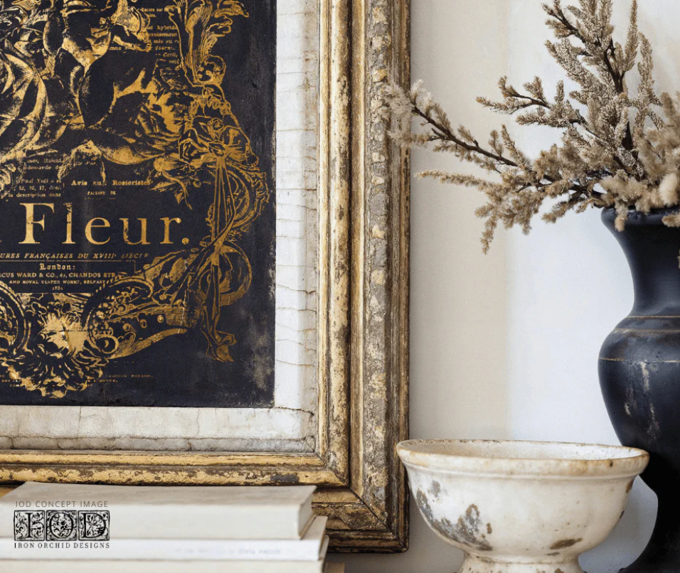 Curated Signage IOD Foil Transfer 12x16 Pad by Iron Orchid Designs