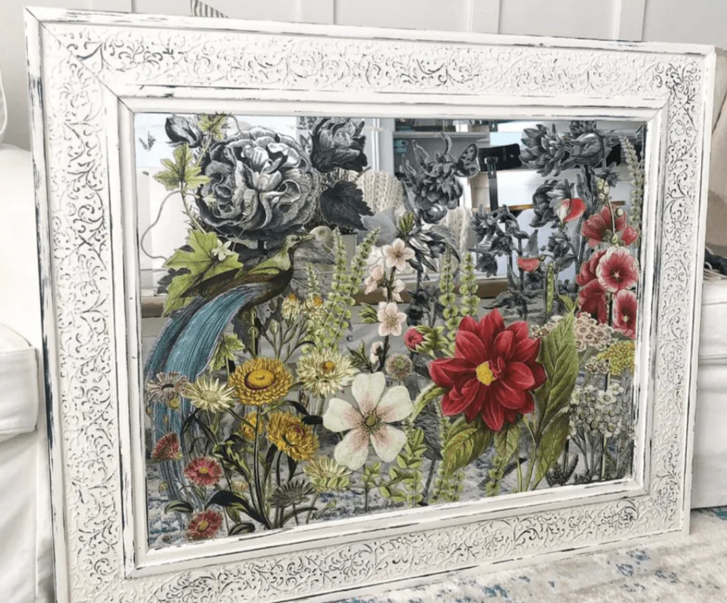 Flora Parisiensis IOD Transfer 12x16 Pad by Iron Orchid Designs