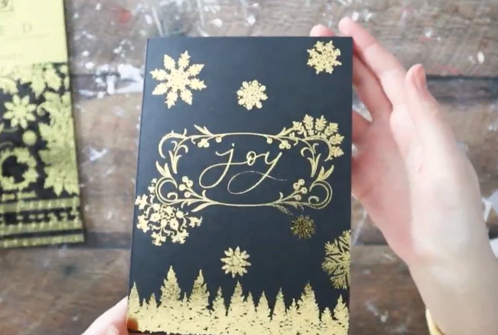 Tinsel IOD Foil Transfer 8x12 Pad by Iron Orchid Designs