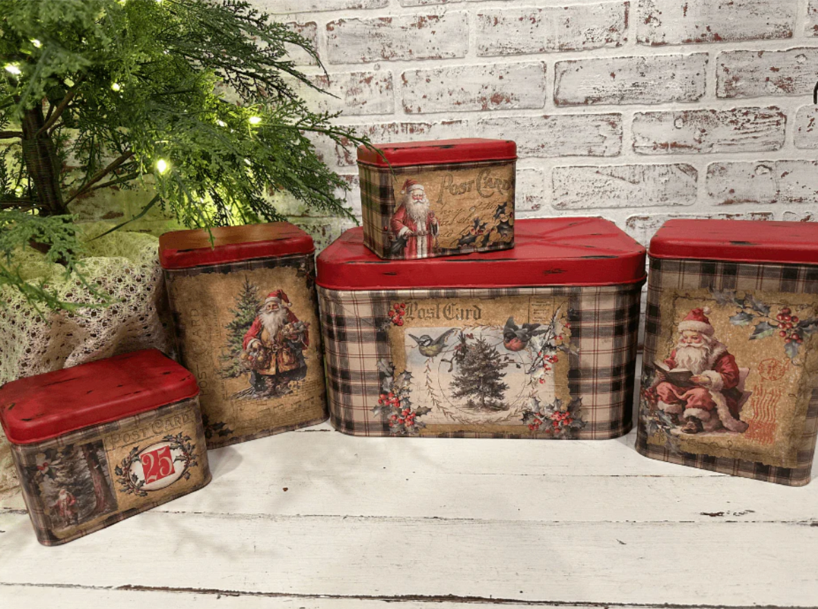 Christmas Post 12x12 IOD Decor Stamp by Iron Orchid Designs