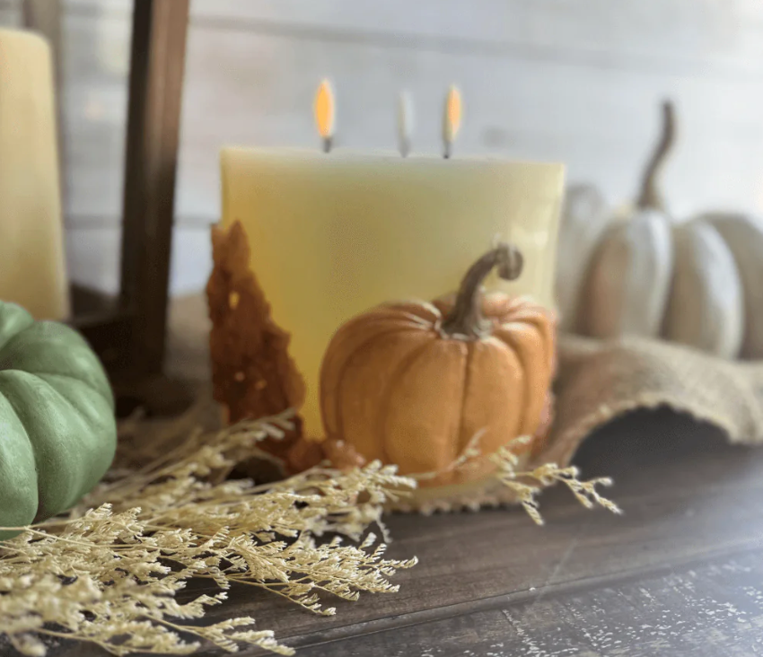 Autumn Cottage 6x10 IOD Mould by Iron Orchid Designs