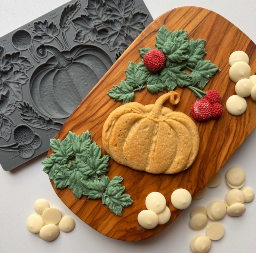 Autumn Cottage 6x10 IOD Mould by Iron Orchid Designs