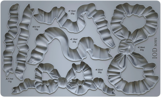 Bows 6x10 IOD Mould by Iron Orchid Designs
