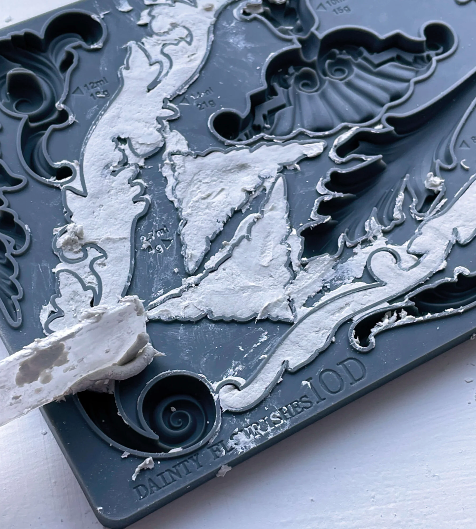 Dainty Flourishes 6x10 IOD Mould by Iron Orchid Designs