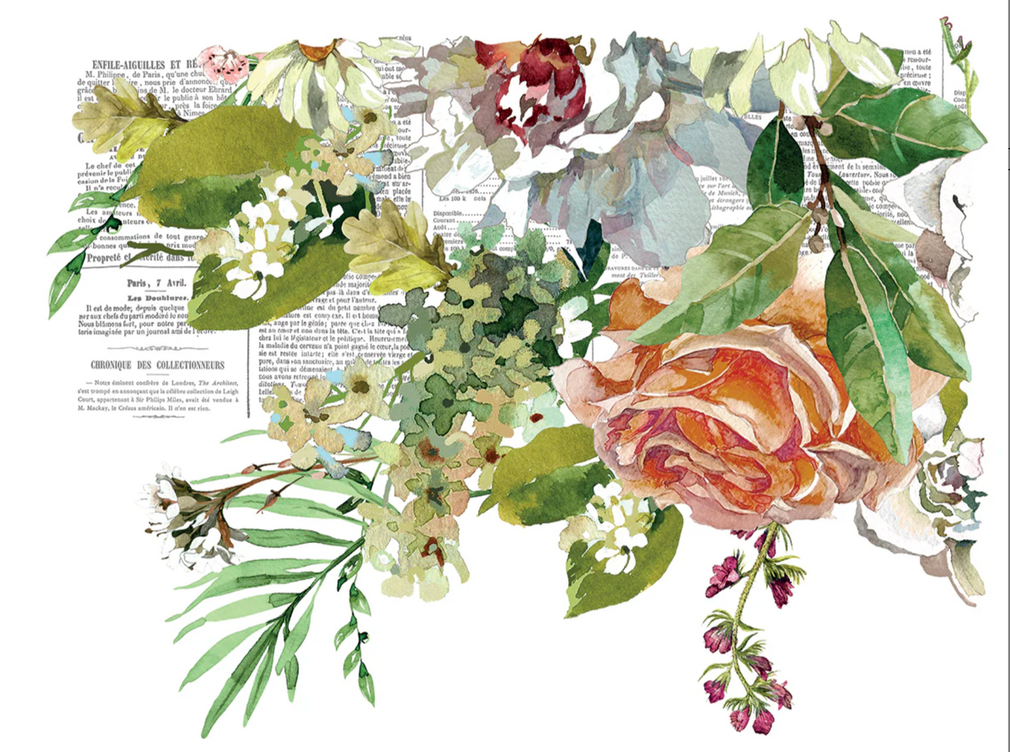 Elysium IOD Transfer 12x16 Pad by Iron Orchid Designs